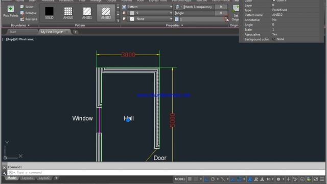 How to create Hatch pattern in Autocad смотреть онлайн