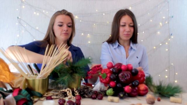 ? Букет из фруктов | Мастер класс как сделать фруктовый букет своими руками смотреть онлайн