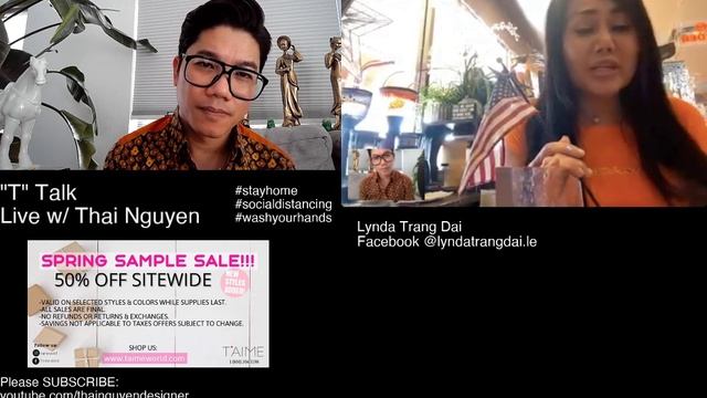T TALK . Live với . Thai Nguyen Designer . Nhà thiết kế Thái Nguyễn . và. Ca Sĩ Lynda Trang Đài . смотреть онлайн