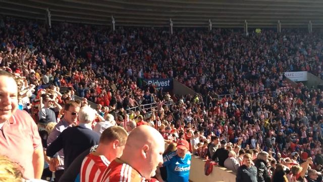 SAFC v NUFC Derby game 5/4/2024 1-0 win at the Stadium of Light Goal Celebration смотреть онлайн