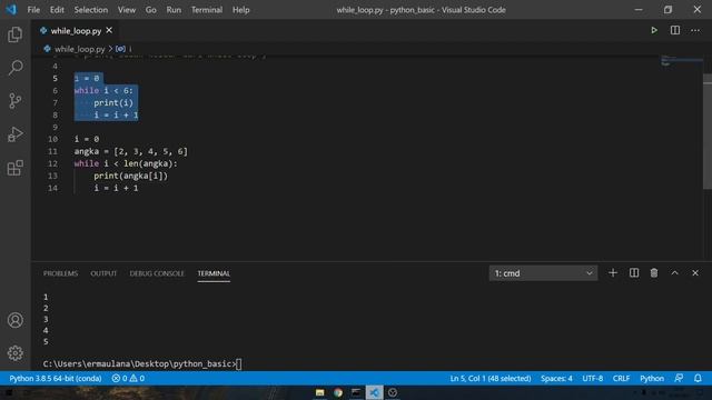 PYTHON BASIC #12 - PERULANGAN PART II (WHILE) | BAHASA INDONESIA смотреть онлайн