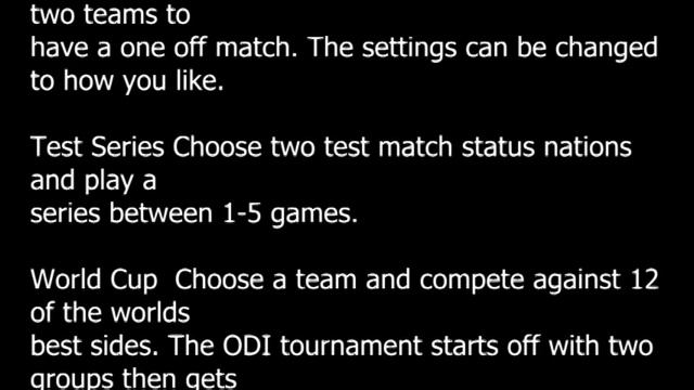 EA Cricket 2002 - Full Keyboard / Gamepad Controls смотреть онлайн