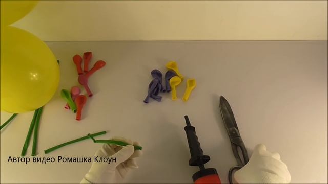 СТОЙКА ИЗ ШАРОВ С ЦВЕТАМИ своими руками Flower Balloon Bouquet Tutorial смотреть онлайн