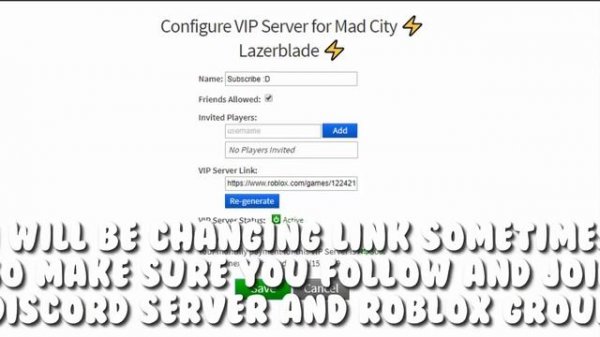?FREE VIP SERVER!? | Mad City | Roblox