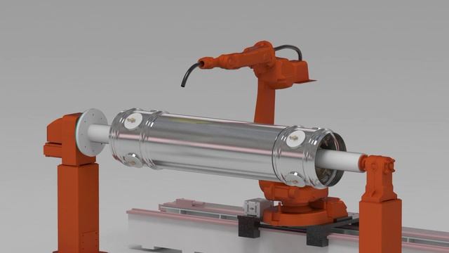 Сварочный робот 3D модель.mp4 смотреть онлайн