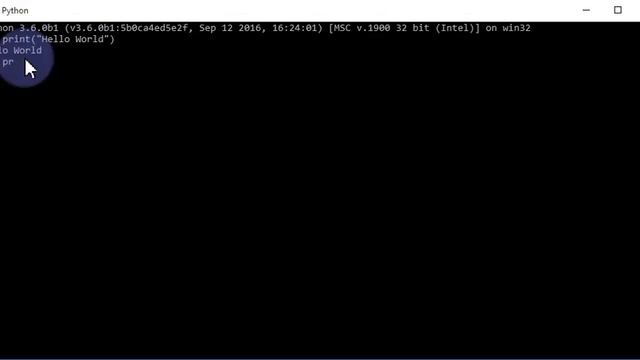 Print "HELLO WORLD" in Python смотреть онлайн