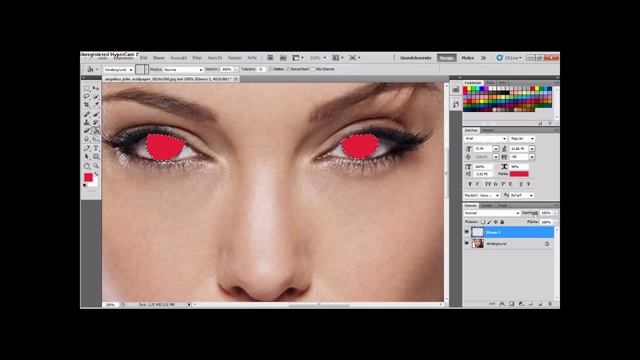 Adobe Photoshop CS5 Augenfarbe verändern [HD] смотреть онлайн