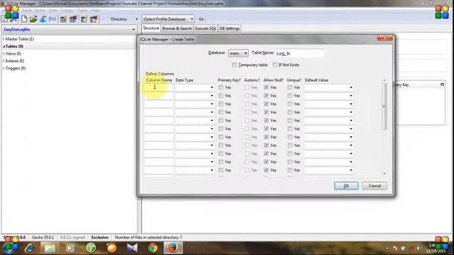 SQLite - 4. How to create databse and table смотреть онлайн