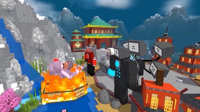 Monster School : SKIBIDI TOILET vs TITAN CLOCKMAN , SPEAKER WOMAN All Episode - Minecraft Animation смотреть онлайн