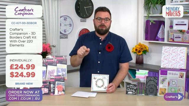 Monday Makers with Sara Davies featuring the Sharon Callis Crafts Butterflies & Blooms Collection. смотреть онлайн
