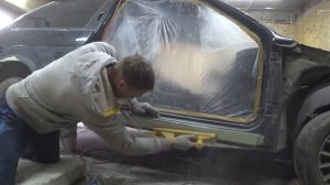 ПОКРАСИЛ ваз 2113  В ГАРАЖЕ покрасил ВАЗ 2114 / РЕМОНТ порогов СВОИМИ РУКАМИ первый раз БЮДЖЕТНО