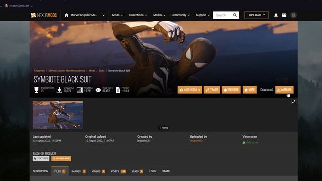 МОД НА ЧЕРНЫЙ КОСТЮМ ЧЕЛОВЕКА-ПАУКА| SPIDER-MAN REMASTERED | MODS смотреть онлайн