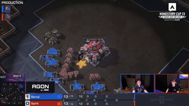 SC2 - Serral vs Spirit - HomeStory Cup 23 Group D смотреть онлайн