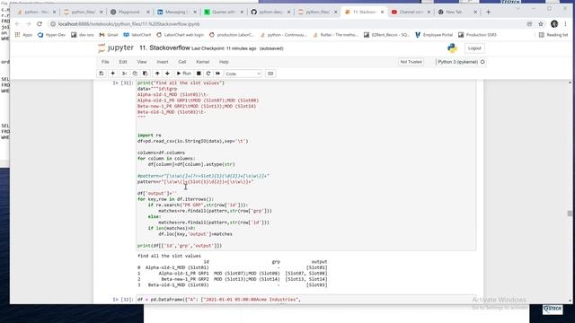 python - how to use a regular expression to extract multiple words from two columns смотреть онлайн