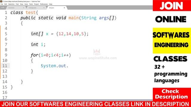 java array with for loop hosted by wap institute powered by sweetus media er saurav смотреть онлайн