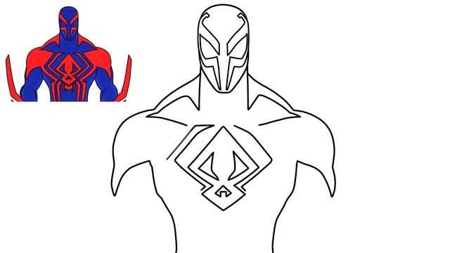 How to Draw SPIDER MAN 2099 Across The SPIDER VERSE смотреть онлайн