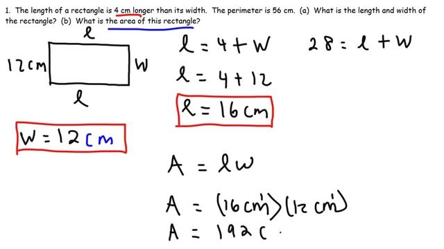 How To Find The Length and Width of a Rectangle Given The Perimeter смотреть онлайн