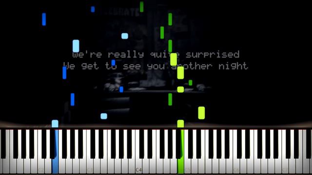 The Living Tombstone - Five Nights at Freddy's 1 Song Piano Tutorial (FREE notes + midi) with lyric смотреть онлайн