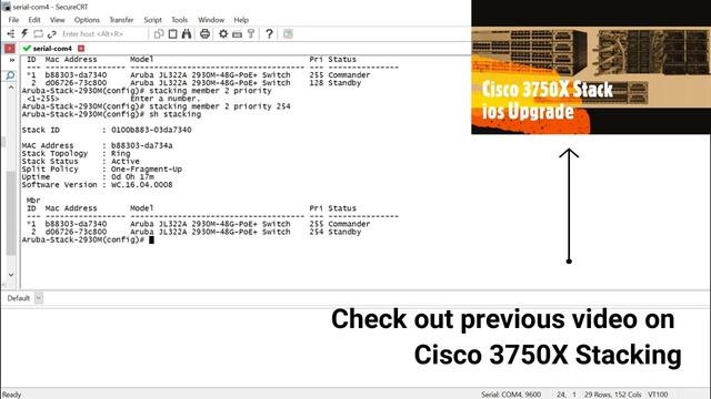 Aruba Switch Stacking using 2930M - Step by Step w Real Gear смотреть онлайн