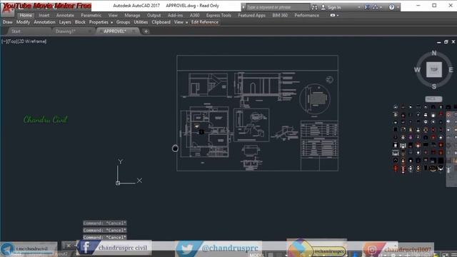 Autocad Blocks Tutorial Tamil| How to add a new Cad block in Design Center|NewCadBlocks|ChandruCivi смотреть онлайн