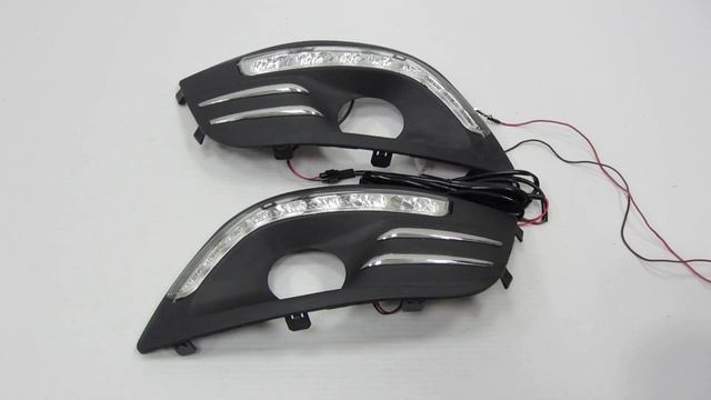 Накладки на противотуманные фары с ДХО LADA (ВАЗ) Largus 2012-2021 (092-27-32LED) смотреть онлайн