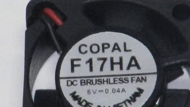 1708 COPAL-F17HA 5V 0.04A 2wires cooling fan смотреть онлайн