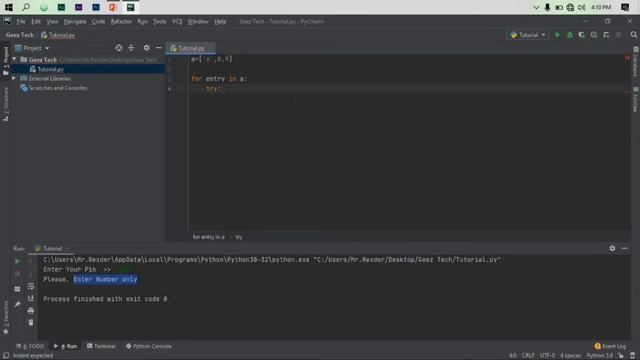 #10: Python Programming Tutorial - Exceptions on python | Amharic смотреть онлайн