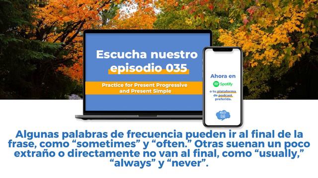 Episodio 035 - Practice for Present Progressive and Present Simple - Inglés desde cero смотреть онлайн
