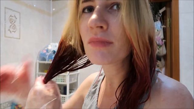 Крашу волосы LIVE TEST ||| L'OREAL COLORISTA BURGUNDI смотреть онлайн