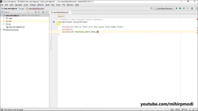 #133 Kotlin Tutorial | Variable length Argument (vararg) смотреть онлайн