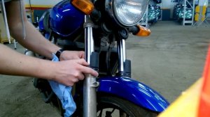 Как спасти текущую вилку мотоцикла