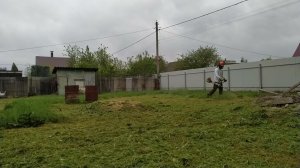 Покос зеленки stihl fs 491 c-em