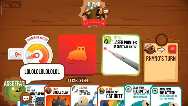 Exploding kittens - Gold quick game смотреть онлайн
