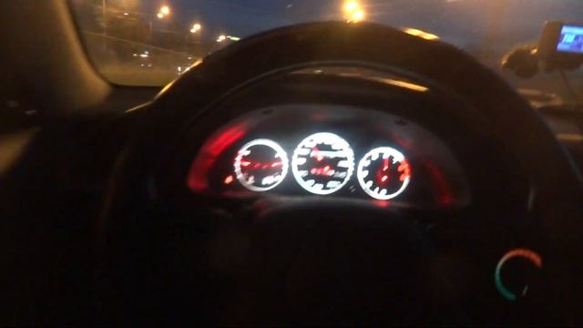 LANOS RECIVER попытка2 менты сзади:) разгон 10,07