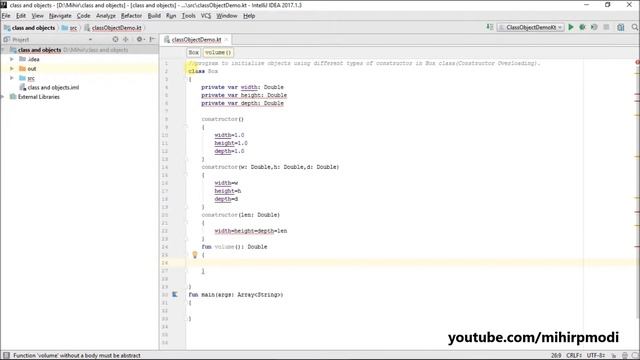 #105 Kotlin Tutorial | Constructor Overloading Program смотреть онлайн