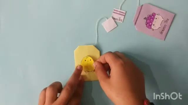 How To Make A Origami Tea Bag/Origami Tea Bag/Origami Craft /Paper Craft/School Supplies