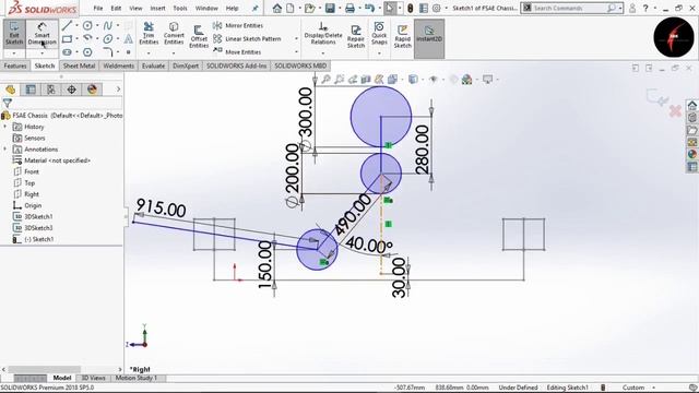 FSAE Chassis Detailed 3D Sketch in SolidWorks | With Complete Rules Explanation | Formula Student смотреть онлайн