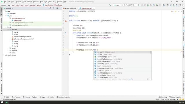 How to create Spinner in Android Studio | Spinner| Codekv | Kushvyas смотреть онлайн