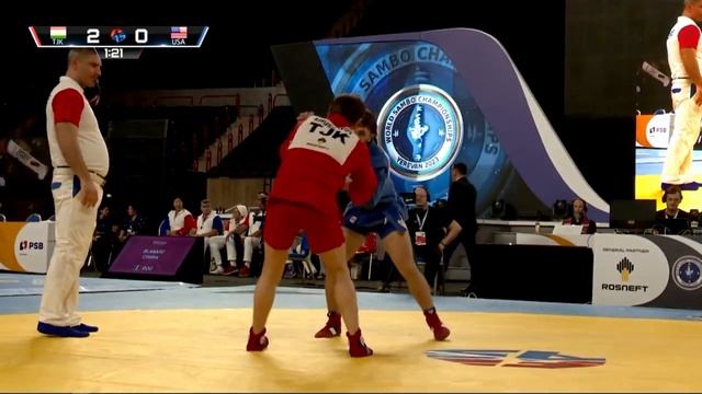 2023 World Sambo Championship -- Khusravov (TJK) vs Weber (USA): Men -64kg sport sambo (repechage) смотреть онлайн