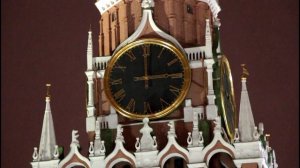 Бой курантов на Спасской башне 3 часа ночи!.