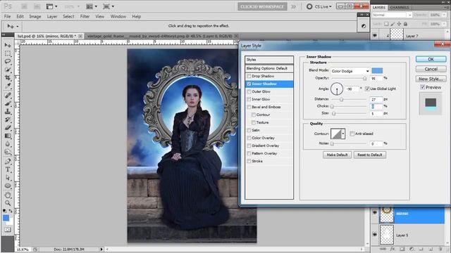 Dark Queen - Photo Manipulation Tutorial | Photo Retouching | click3d смотреть онлайн
