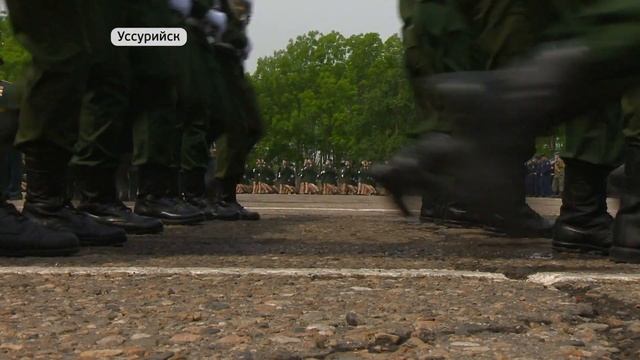 В Уссурийске прошла последняя тренировка Парада Победы смотреть онлайн