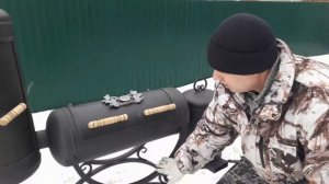 Мангал коптильня из газовых баллонов (мангал+барбекю+горячего, холодного копчения+казан)