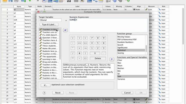 Creating a New or Combined Variable Using SPSS смотреть онлайн