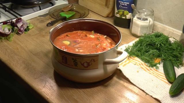 Холодный томатный суп Гаспачо | Освежающе и очень вкусно! смотреть онлайн