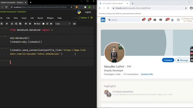 LinkedIn Auto Send Connection | LinkedIn Auto Invite | LinkedIn Automation - Python,DataKund смотреть онлайн