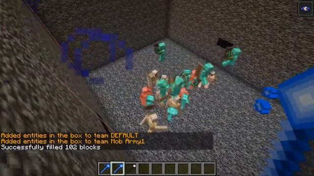 iron golems vs zombies in diamond armor. minecraft смотреть онлайн