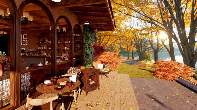 Осенний день в уютной кофейне Книга 4К с расслабляющей джазовой музыкой для учебы/работы #63 смотреть онлайн