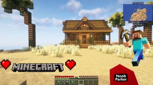 Уютный домик на пляже — расслабляющий лонгплей Minecraft, майнкрафт