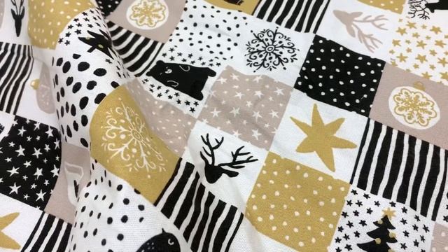 Рогожка Премиум "Мелкий зимний пэчворк", ш.1.5м, хлопок-100%, 200гр/м.кв АРТ.17151 смотреть онлайн